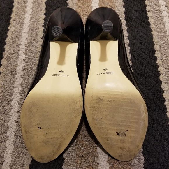 Nine West patent leather peep toe pumps - Picture 6 of 8